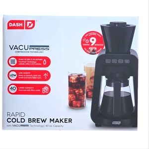 New In Box! Dash Rapid Cold Brew Maker Never Used